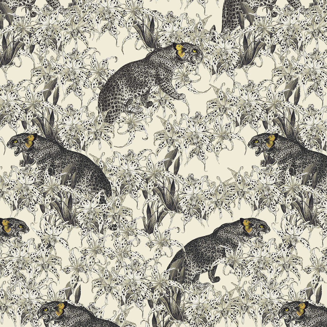 Santorus Wallpaper - Leopard's Prowl - Cumin-Santorus-Beaumonde
