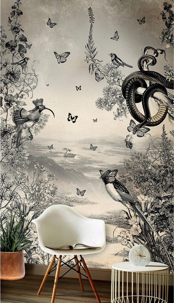 Santorus Wallpaper Mural - Cygnus Et Serpentium-Santorus-Beaumonde