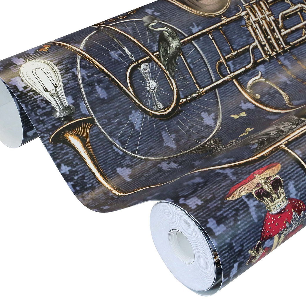 Santorus Wallpaper - Orchestral Revolution - Indigo-Santorus-Beaumonde