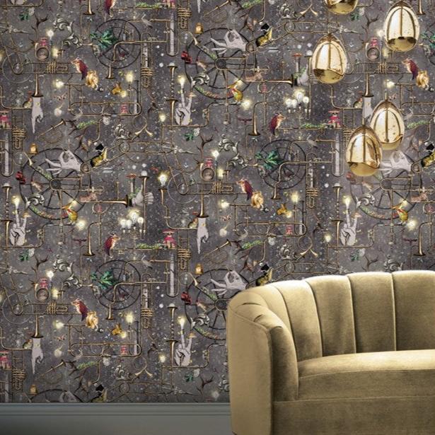Santorus Wallpaper - Orchestral Revolution - Slate-Santorus-Beaumonde