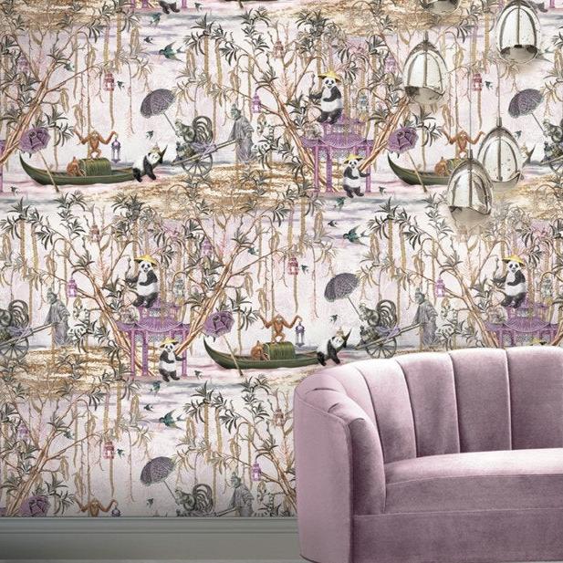 Santorus Wallpaper - Pandamonium - Blossom-Santorus-Beaumonde