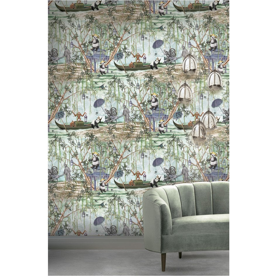 Santorus Wallpaper - Pandamonium - Willow-Santorus-Beaumonde