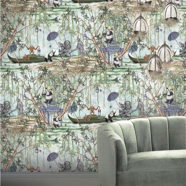 Santorus Wallpaper - Pandamonium - Willow-Santorus-Beaumonde