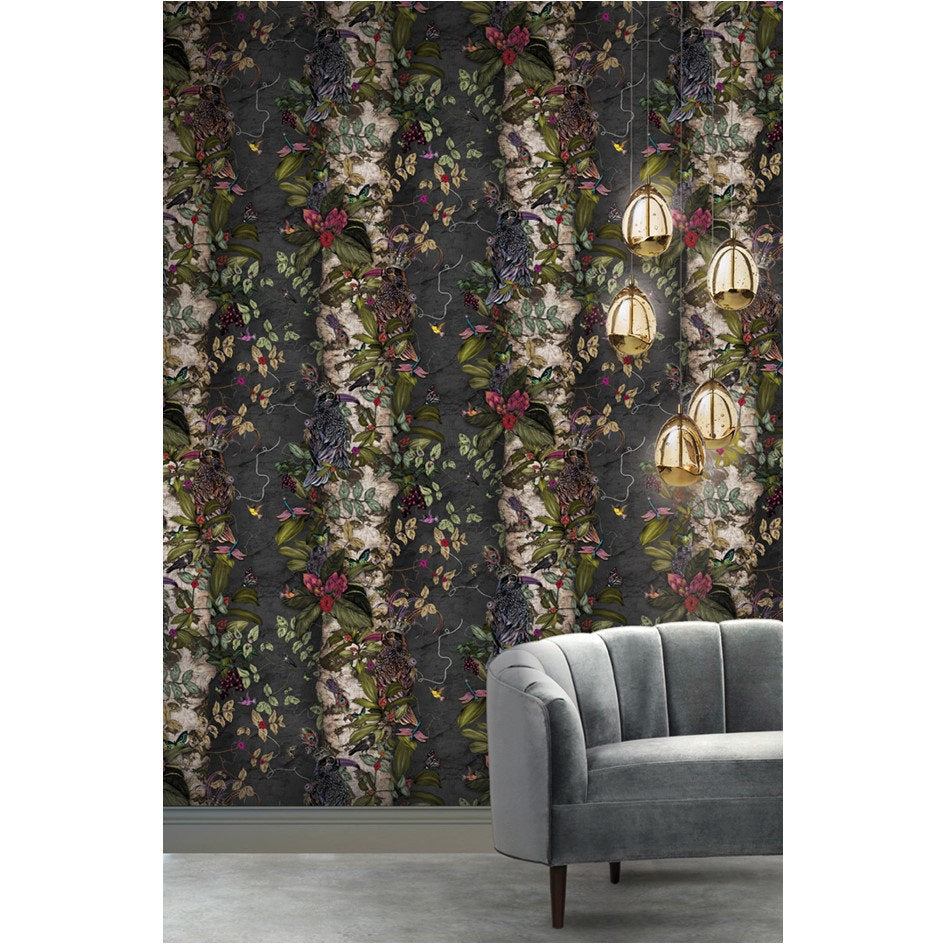 Santorus Wallpaper - The Ravens - Black-Santorus-Beaumonde