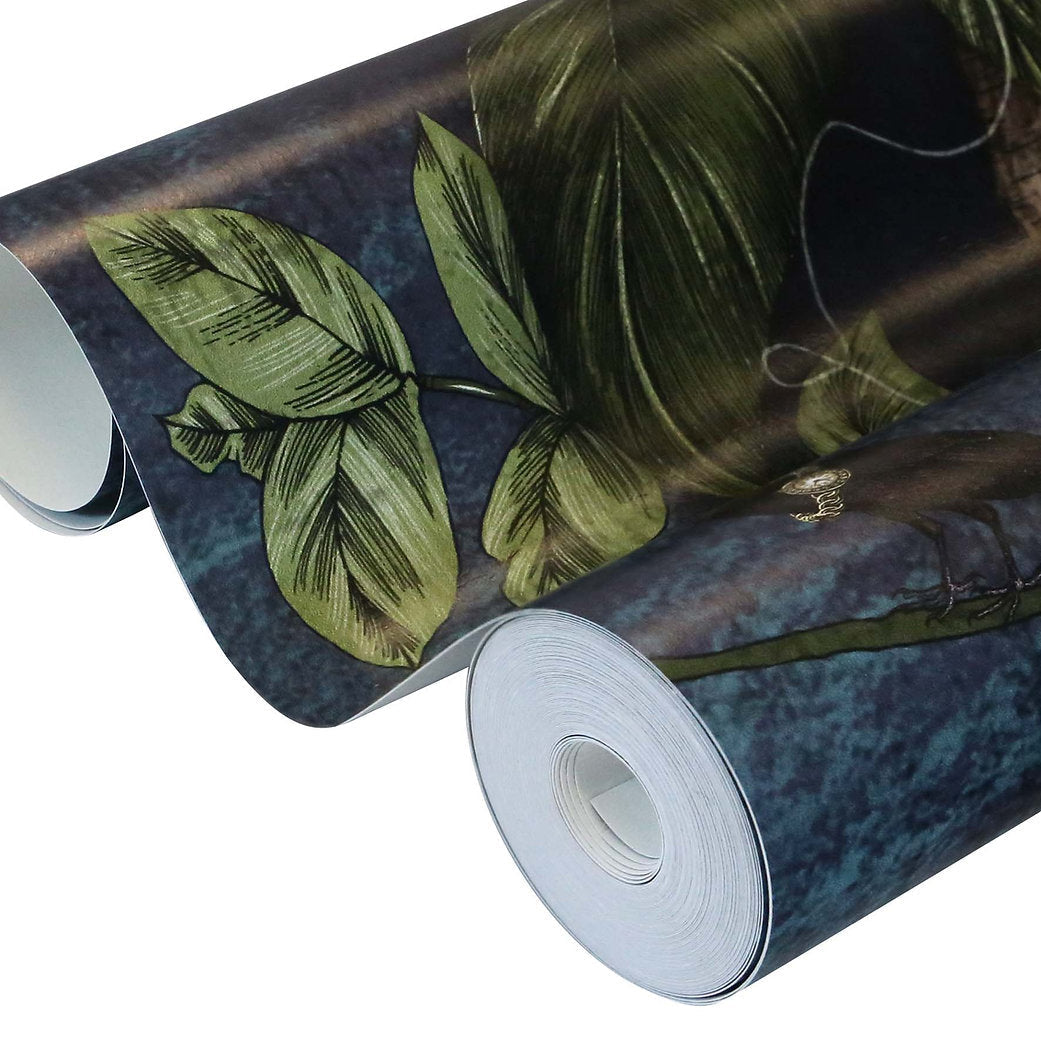 Santorus The Ravens Wallpaper In Cerulean-Beaumonde