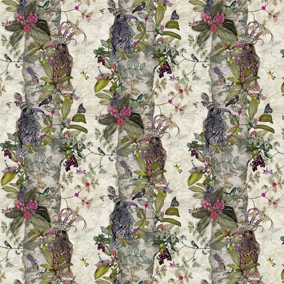 Santorus Wallpaper - The Ravens - Cream-Santorus-Beaumonde