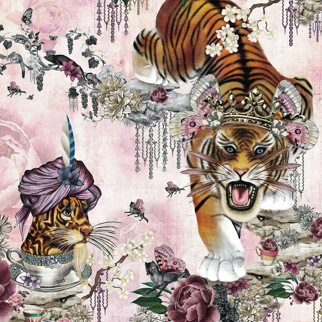 Santorus Wallpaper - Tiger's Teatime - Rose-Santorus-Beaumonde