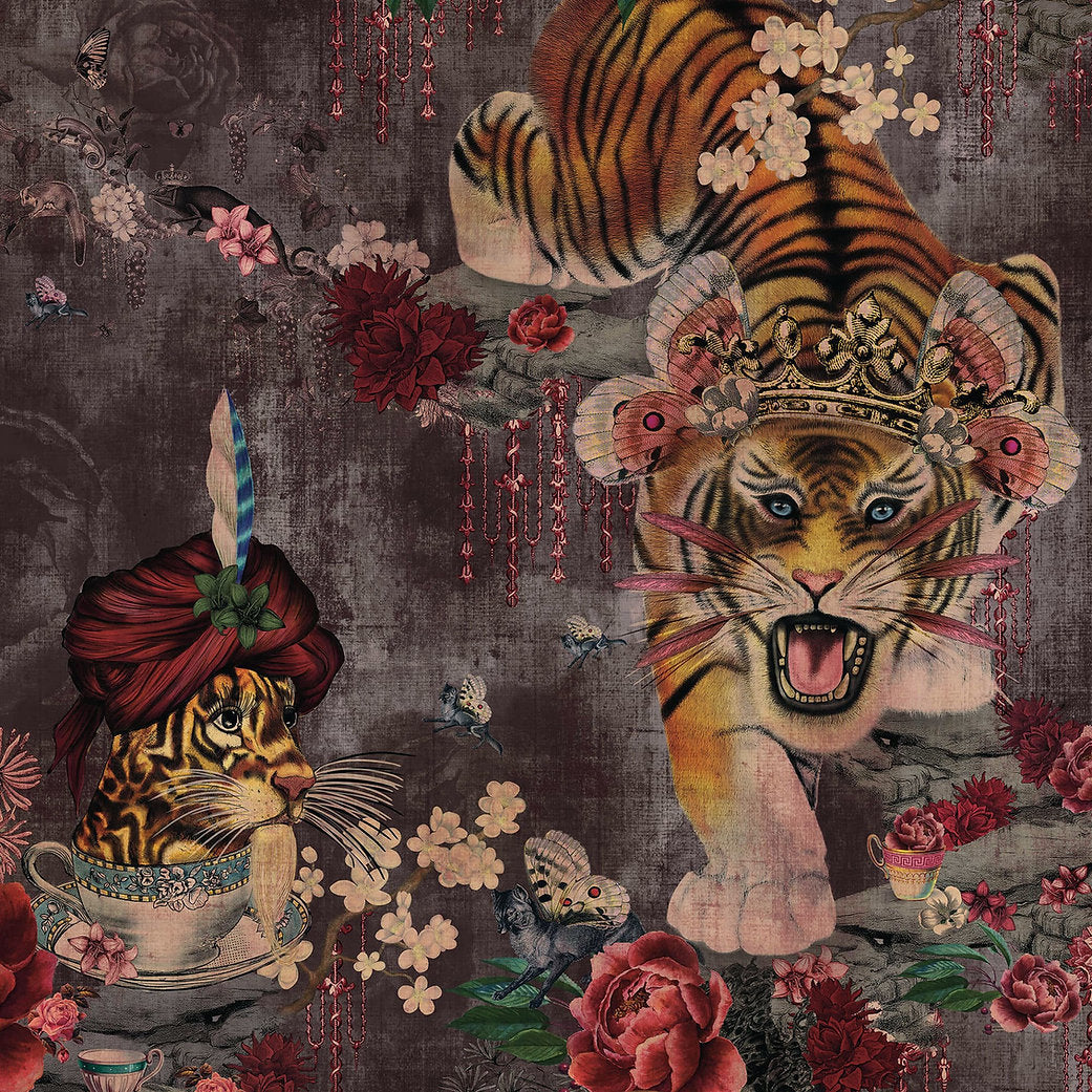 Santorus Wallpaper - Tiger's Teatime - Scarlet-Santorus-Beaumonde