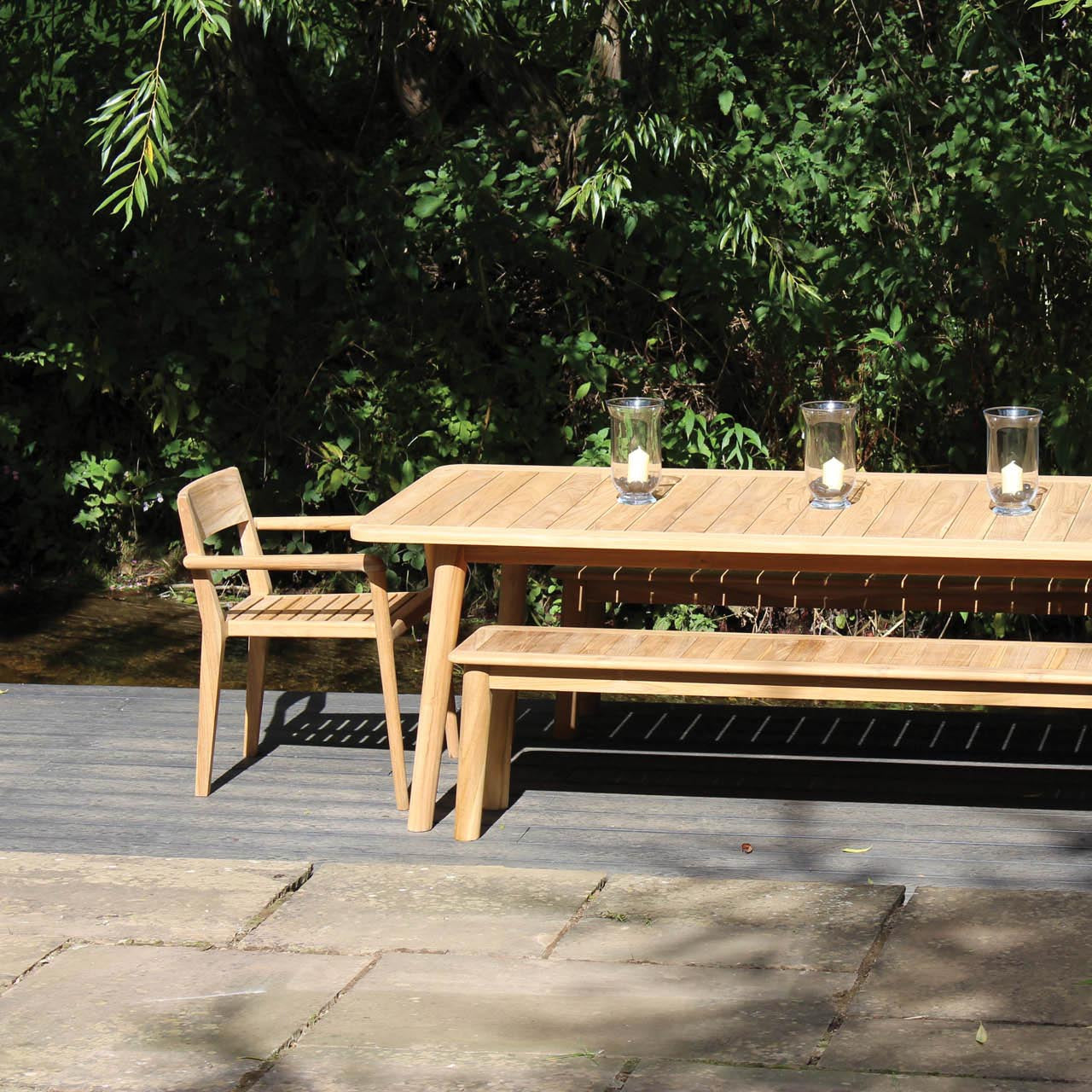 PR Home Shoreditch Outdoor Dining Chair With Arms – Teak