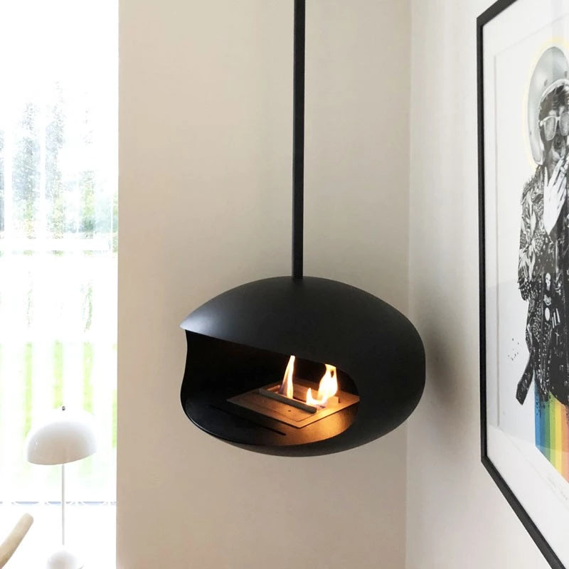 Cocoon Fires Aeris - Matte Black with Black Pole
