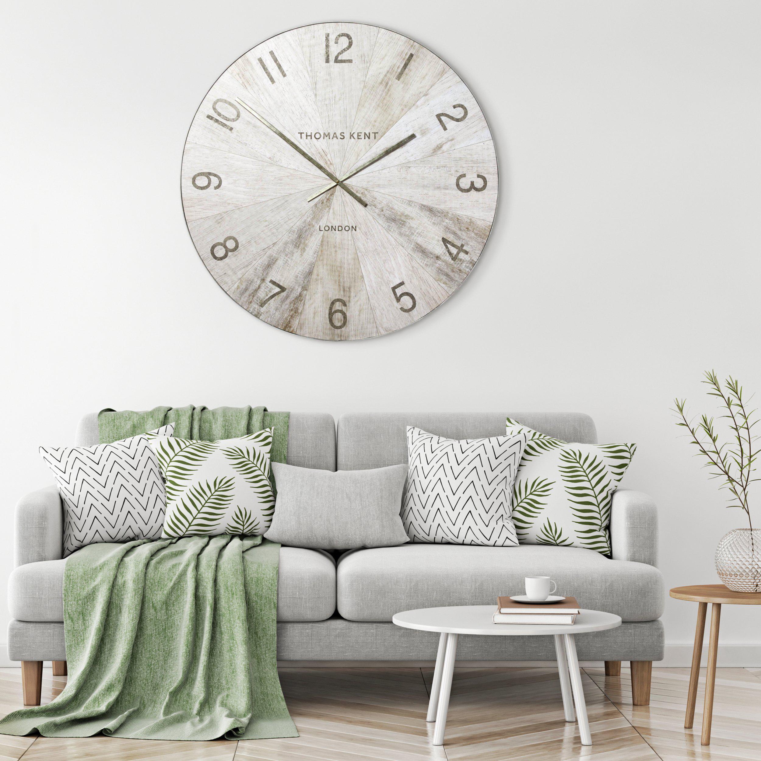 Thomas Kent 115cm Wharf Grand Clock Pickled Oak