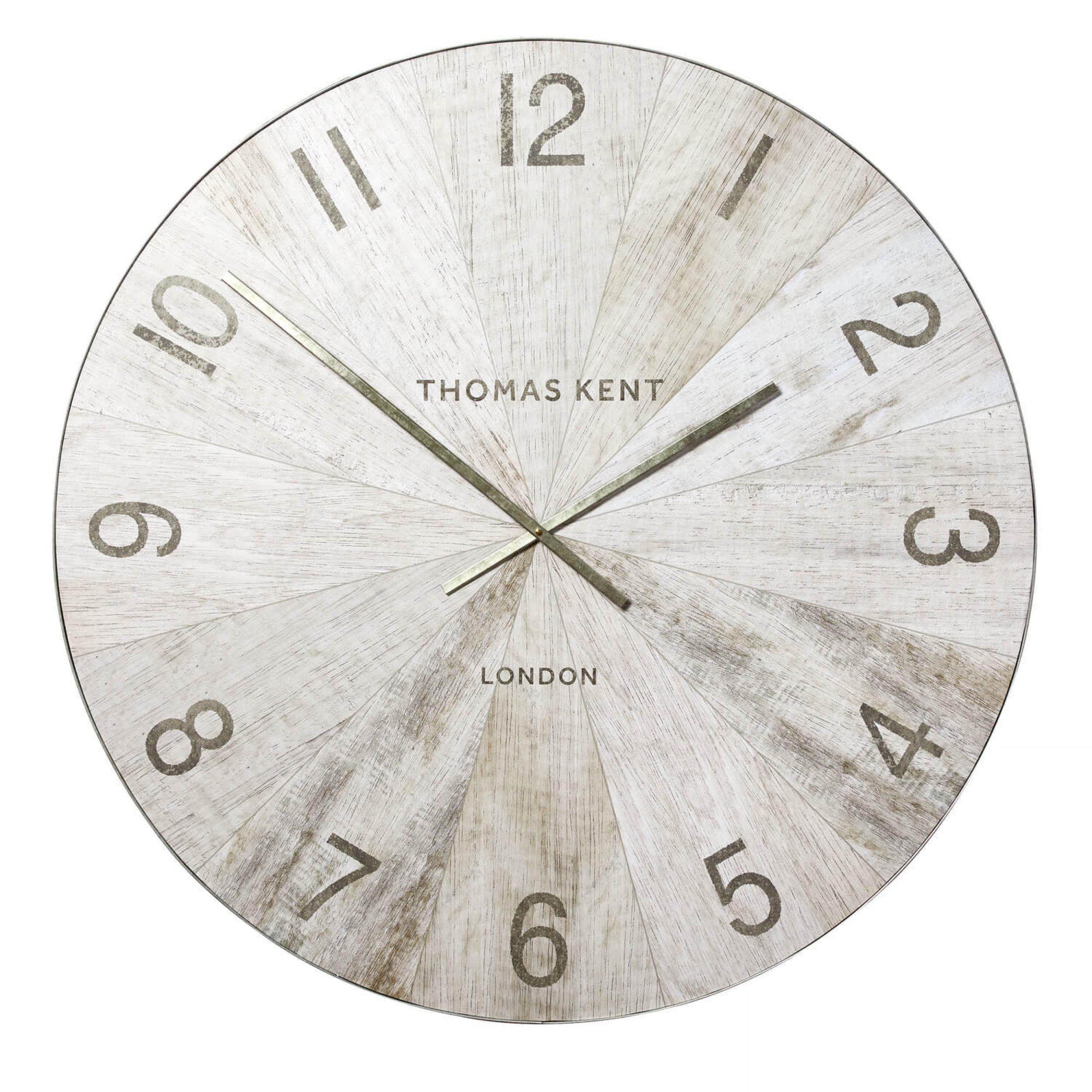Thomas Kent 115cm Wharf Grand Clock Pickled Oak