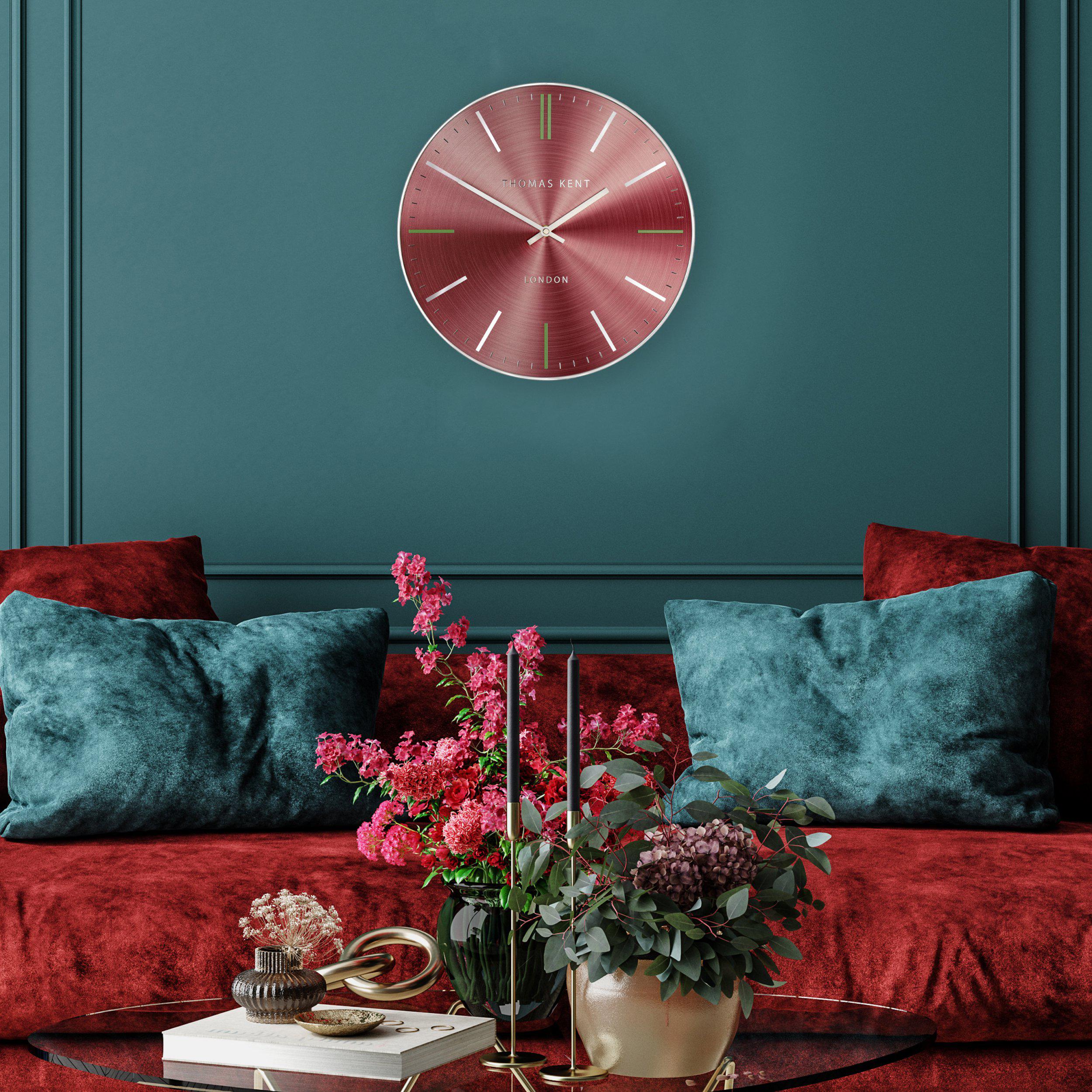 Thomas Kent 14" Bistro Wall Clock Ruby-AMC14010-Beaumonde