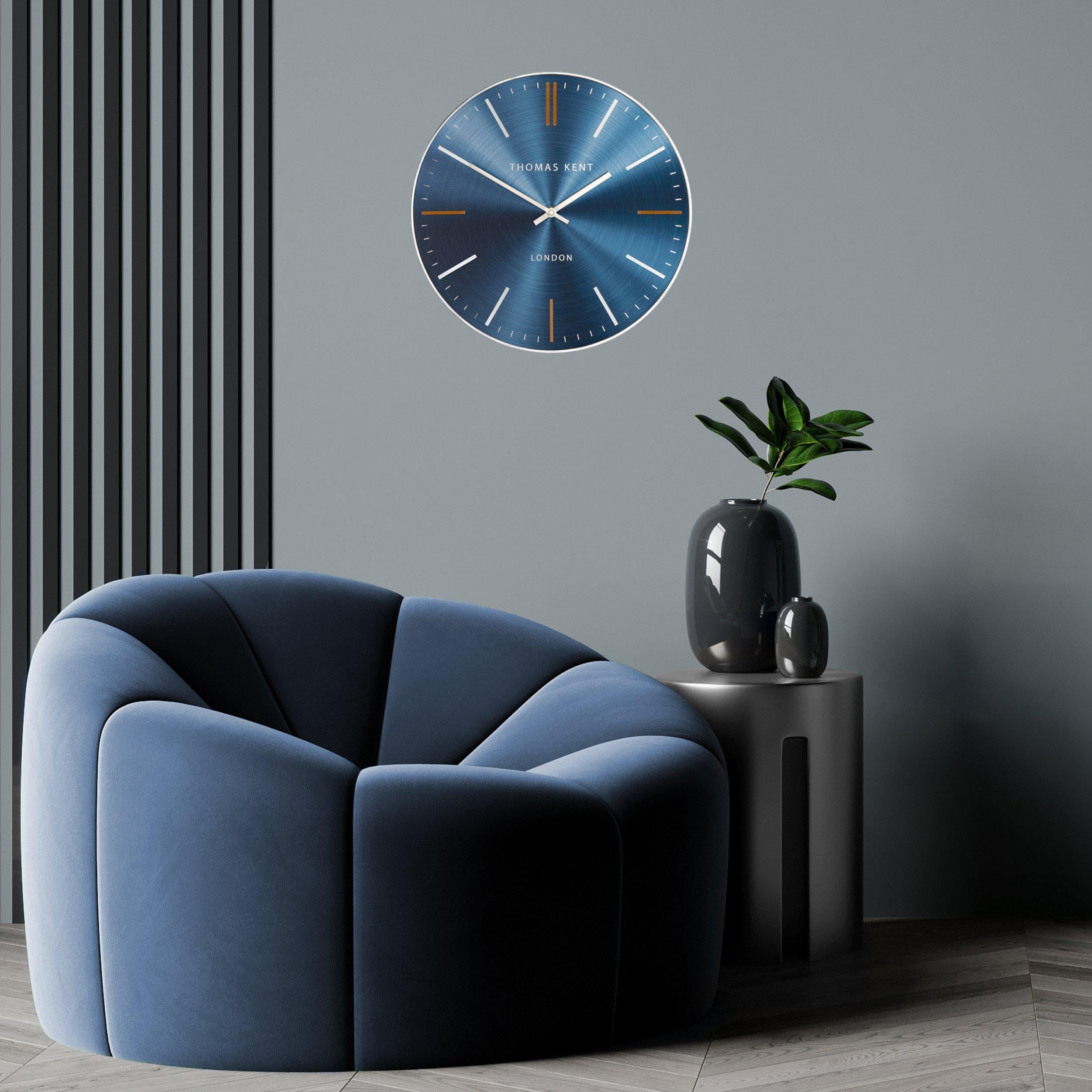 Thomas Kent 14" Bistro Wall Clock Sapphire-AMC14009-Beaumonde