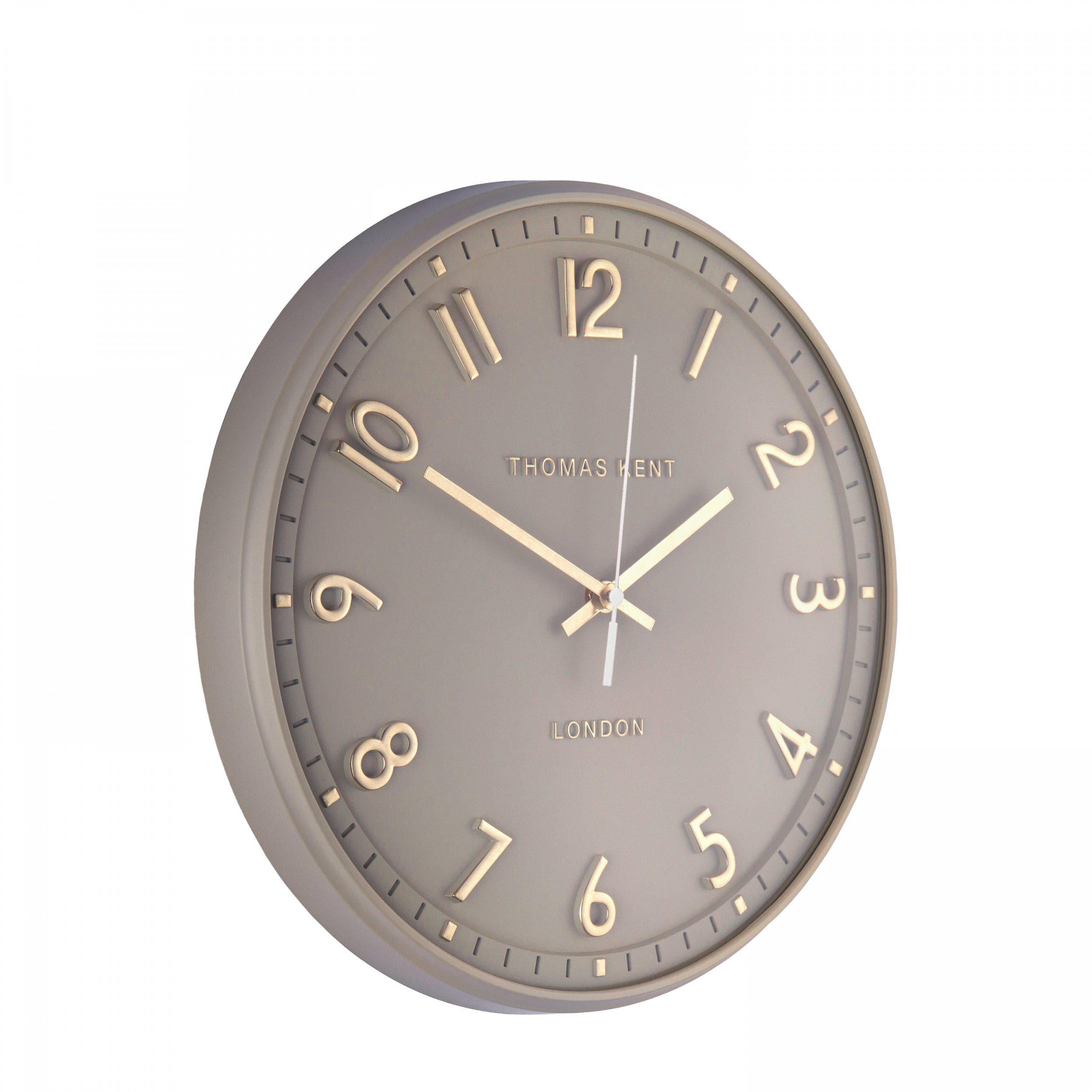 Thomas Kent 14" Tresco Wall Clock Taupe-AMC14007-Beaumonde