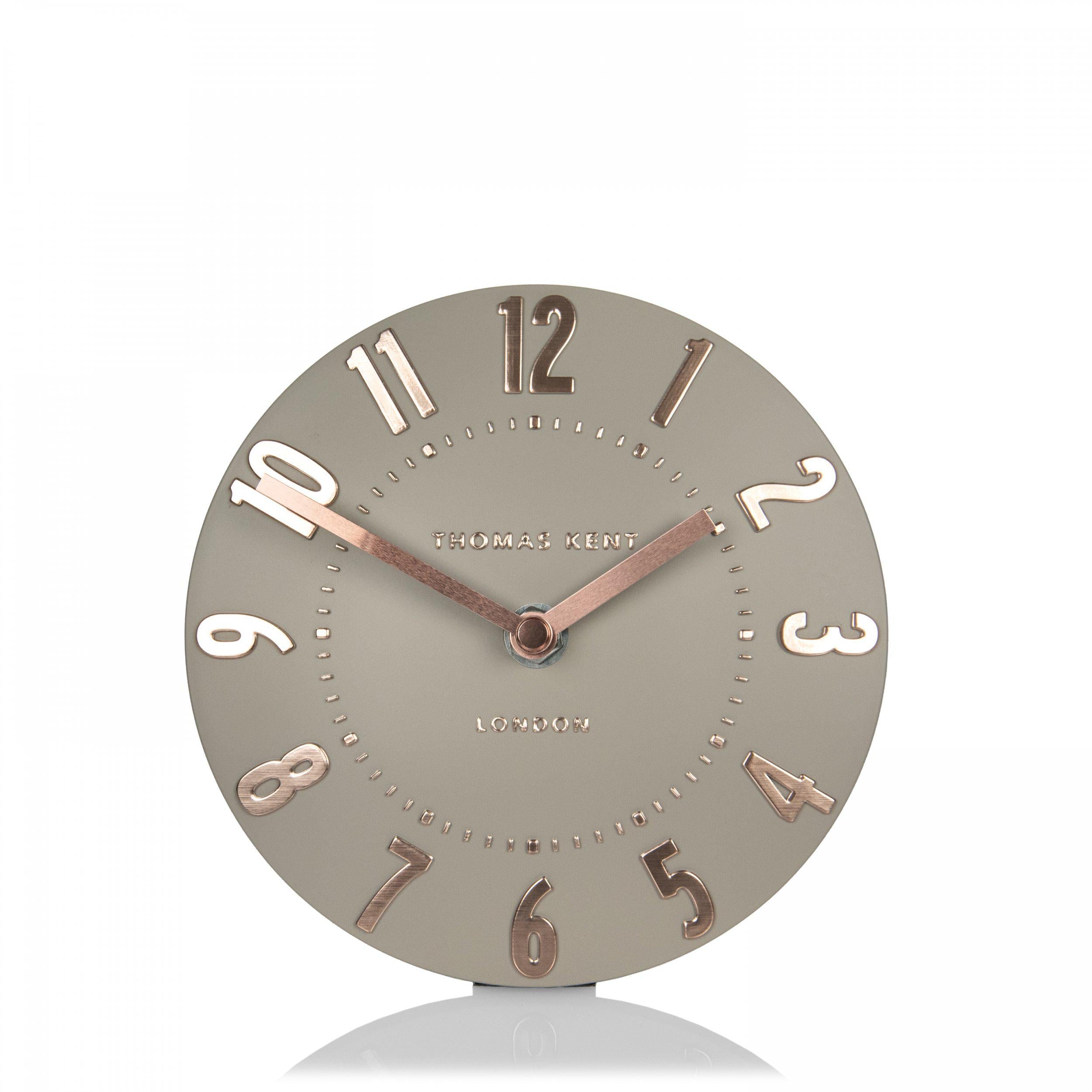 Thomas Kent 15cm Mulberry Mantel Clock Rose Gold-CAM1UTT60312-Beaumonde