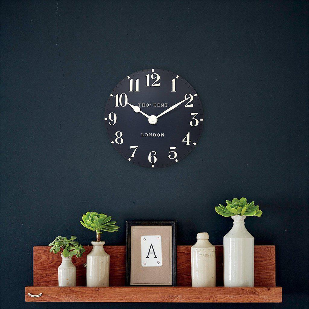 Thomas Kent Arabic Small Wall Clock - Ink Blue-Beaumonde