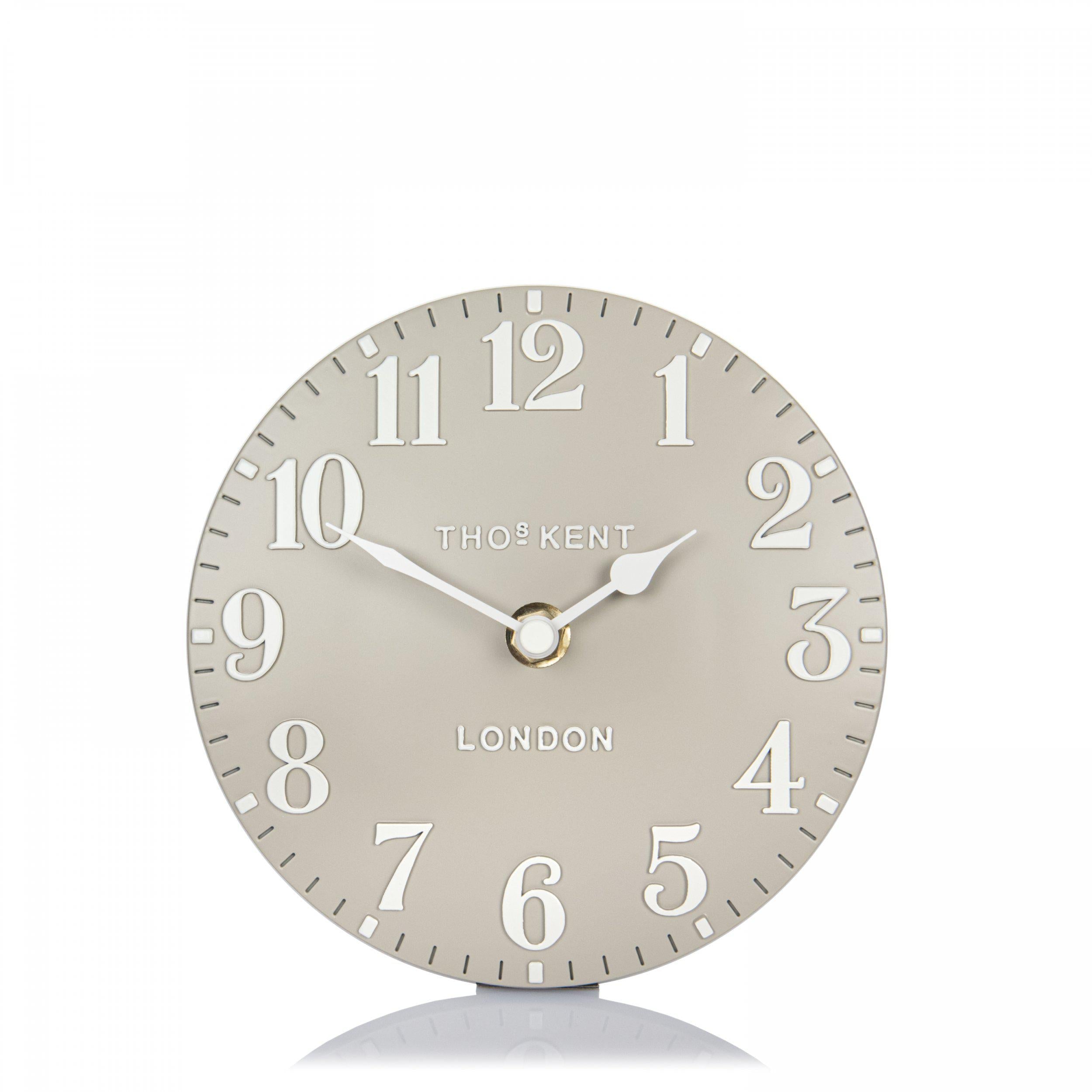 Thomas Kent 6'' Arabic Mantel Clock Sand-AMC06064-Beaumonde