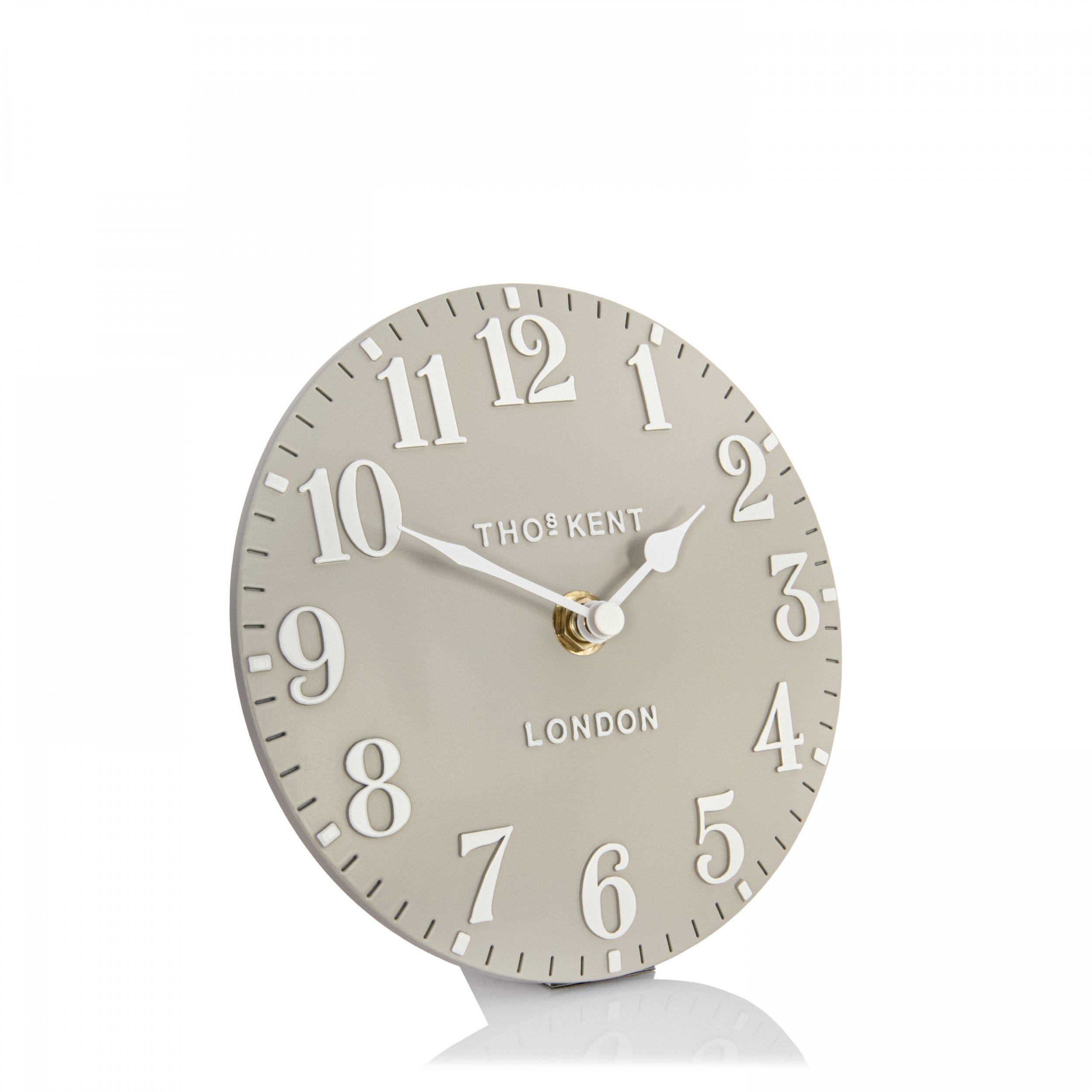 Thomas Kent 6'' Arabic Mantel Clock Sand-AMC06064-Beaumonde