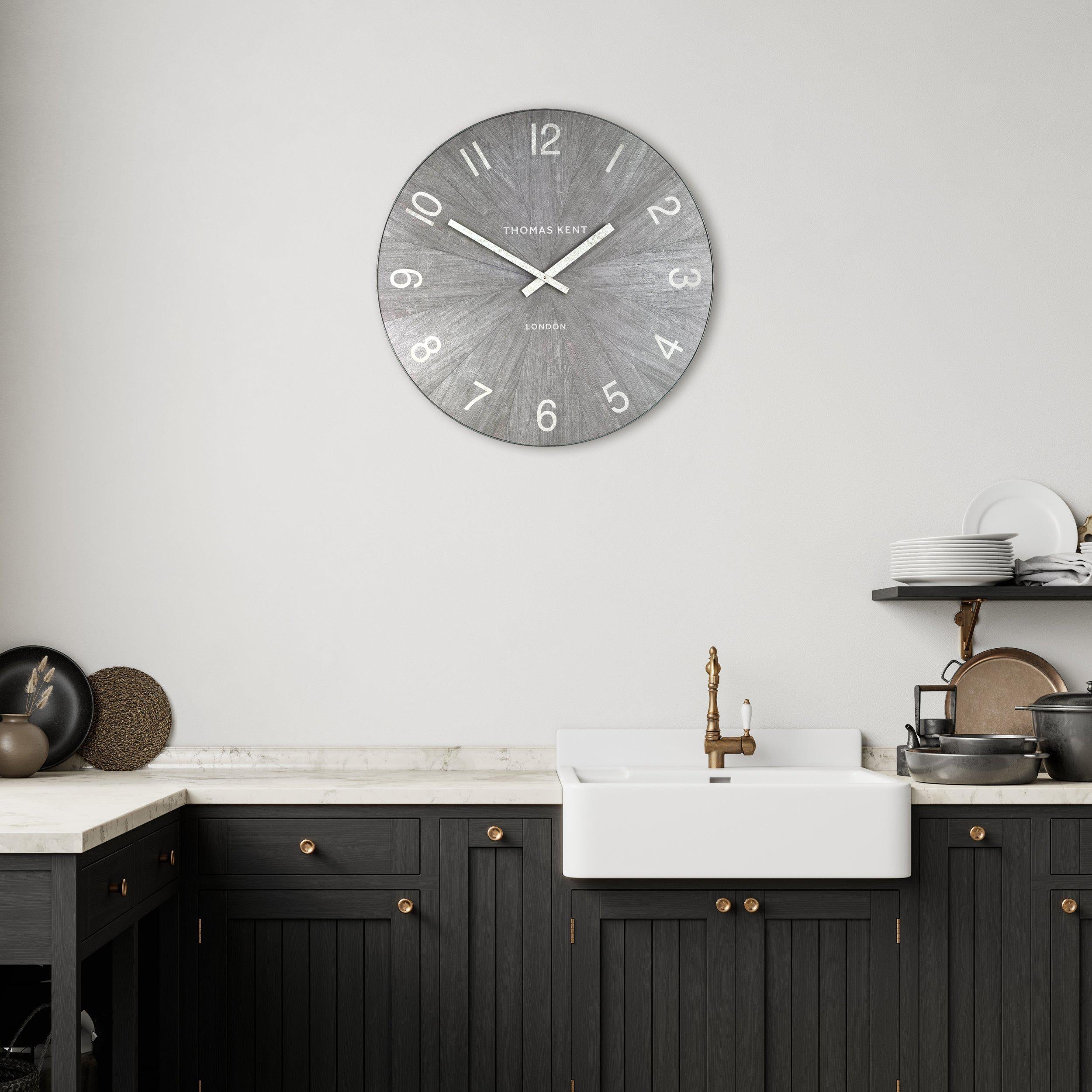 Thomas Kent 75cm Wharf Grand Clock Limestone-CAW4NKO30101-Beaumonde