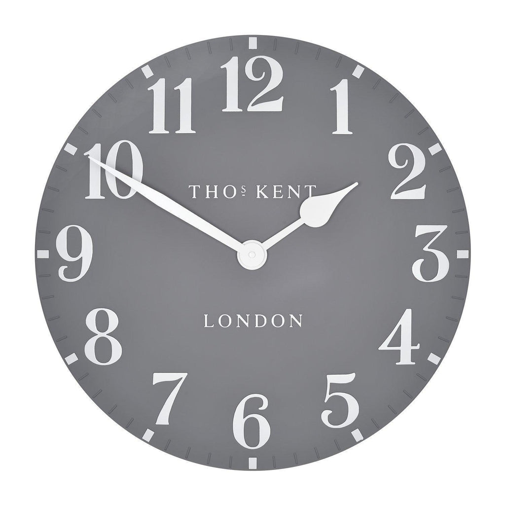 Thomas Kent Arabic Large Wall Clock - Dolphin Grey-Beaumonde