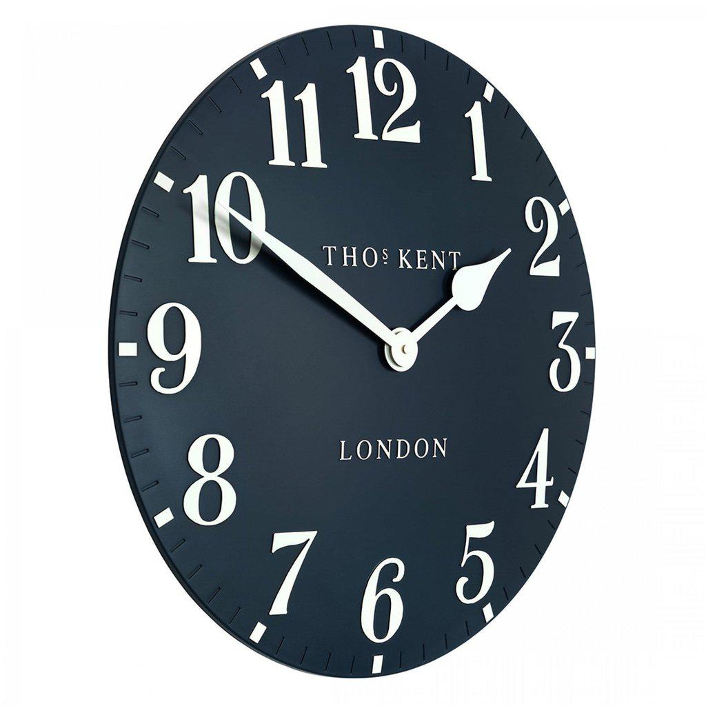 Thomas Kent Arabic Large Wall Clock - Ink Blue-Beaumonde