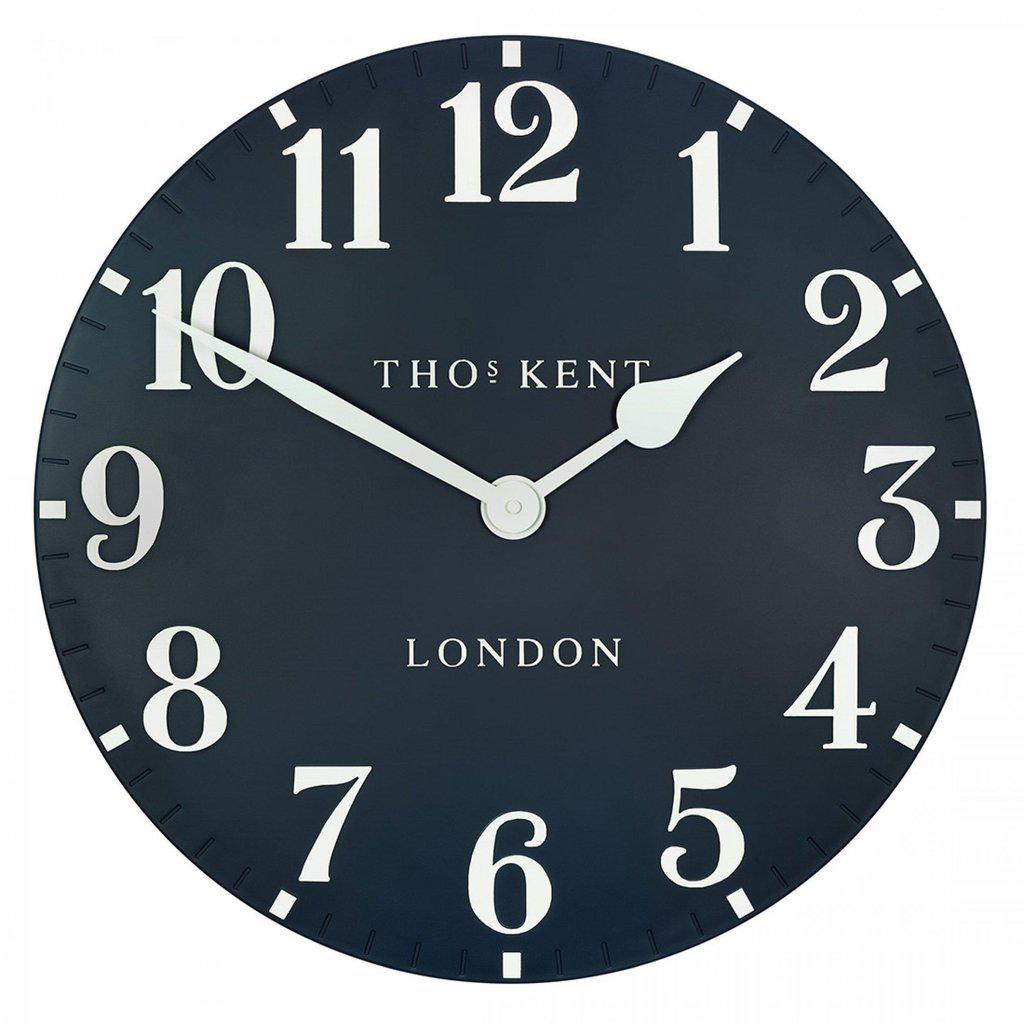 Thomas Kent Arabic Large Wall Clock - Ink Blue-Beaumonde
