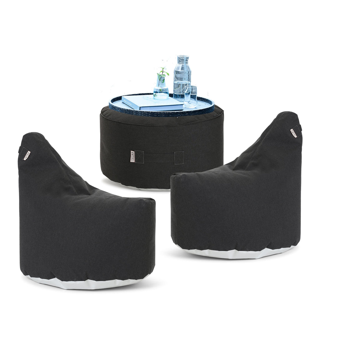 Trimm Copenhagen Outdoor Beanbag Weekend Chair Set-Beaumonde