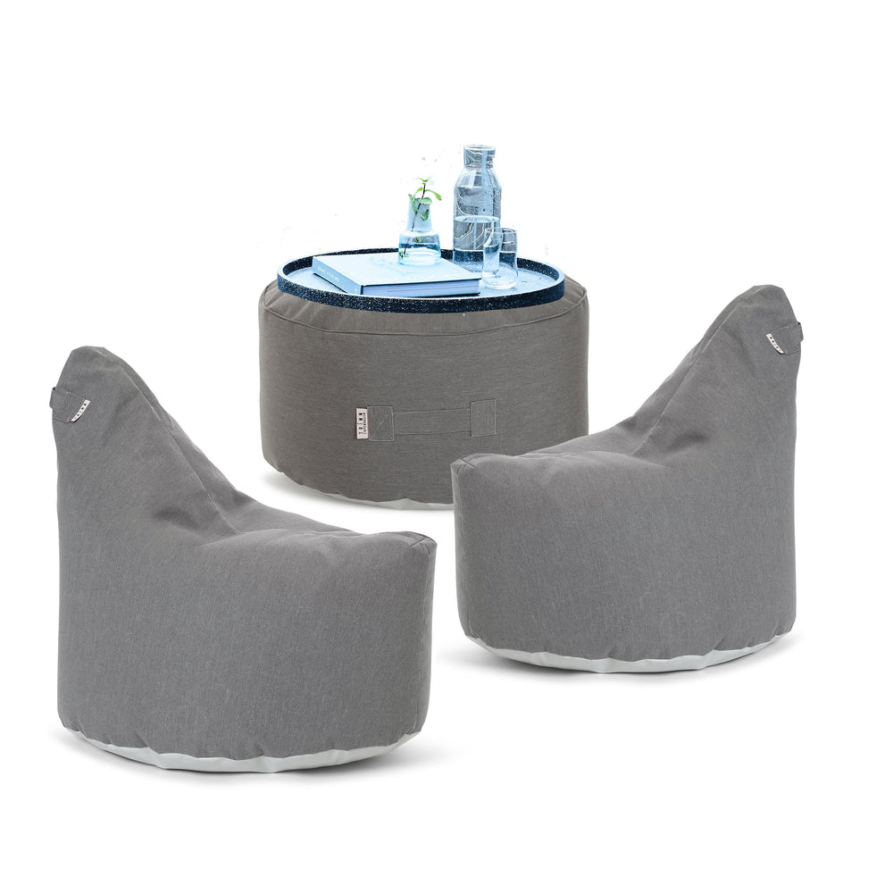 Trimm Copenhagen Outdoor Beanbag Weekend Chair Set-Beaumonde