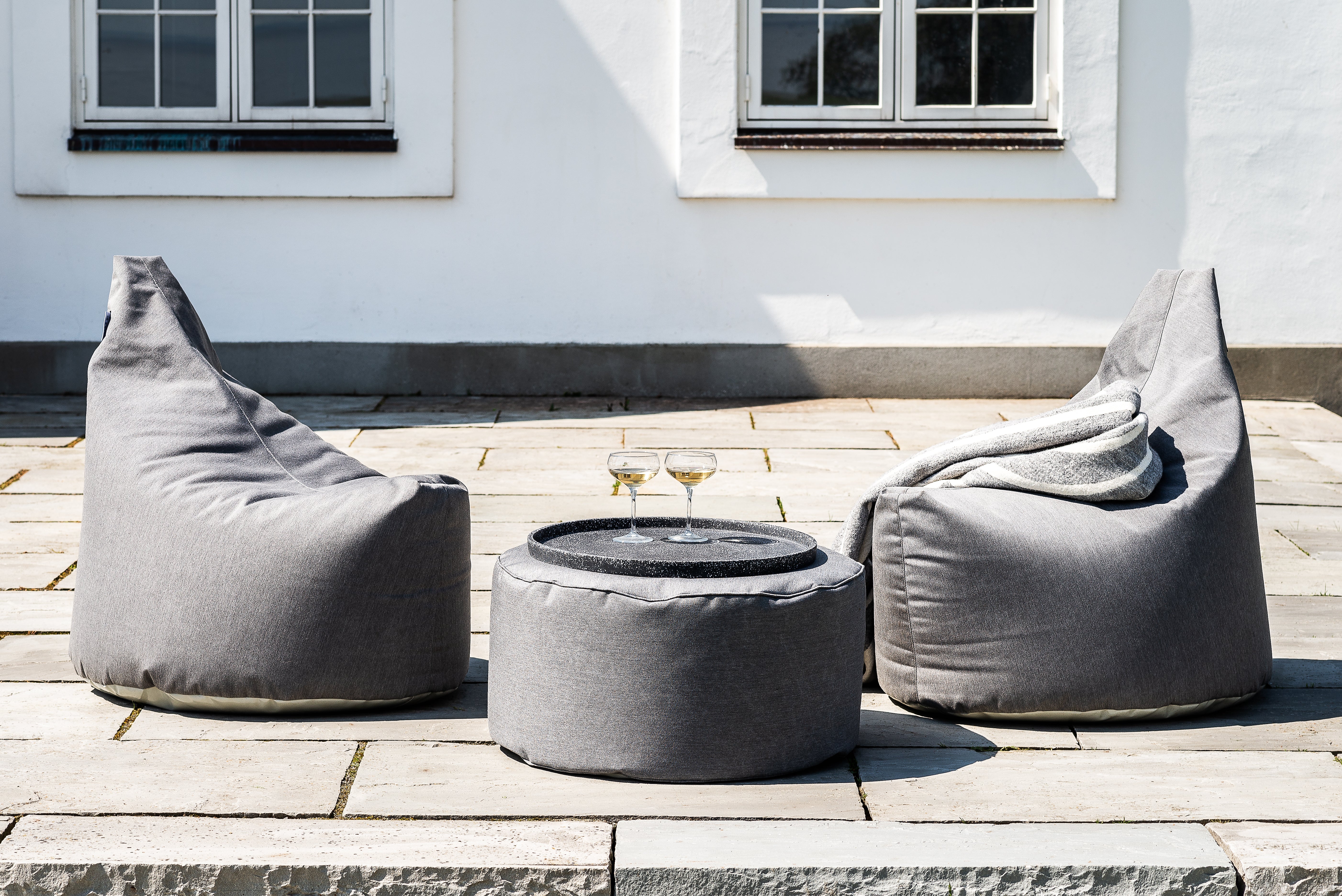 Trimm Copenhagen Outdoor Beanbag Weekend Chair Set-Beaumonde