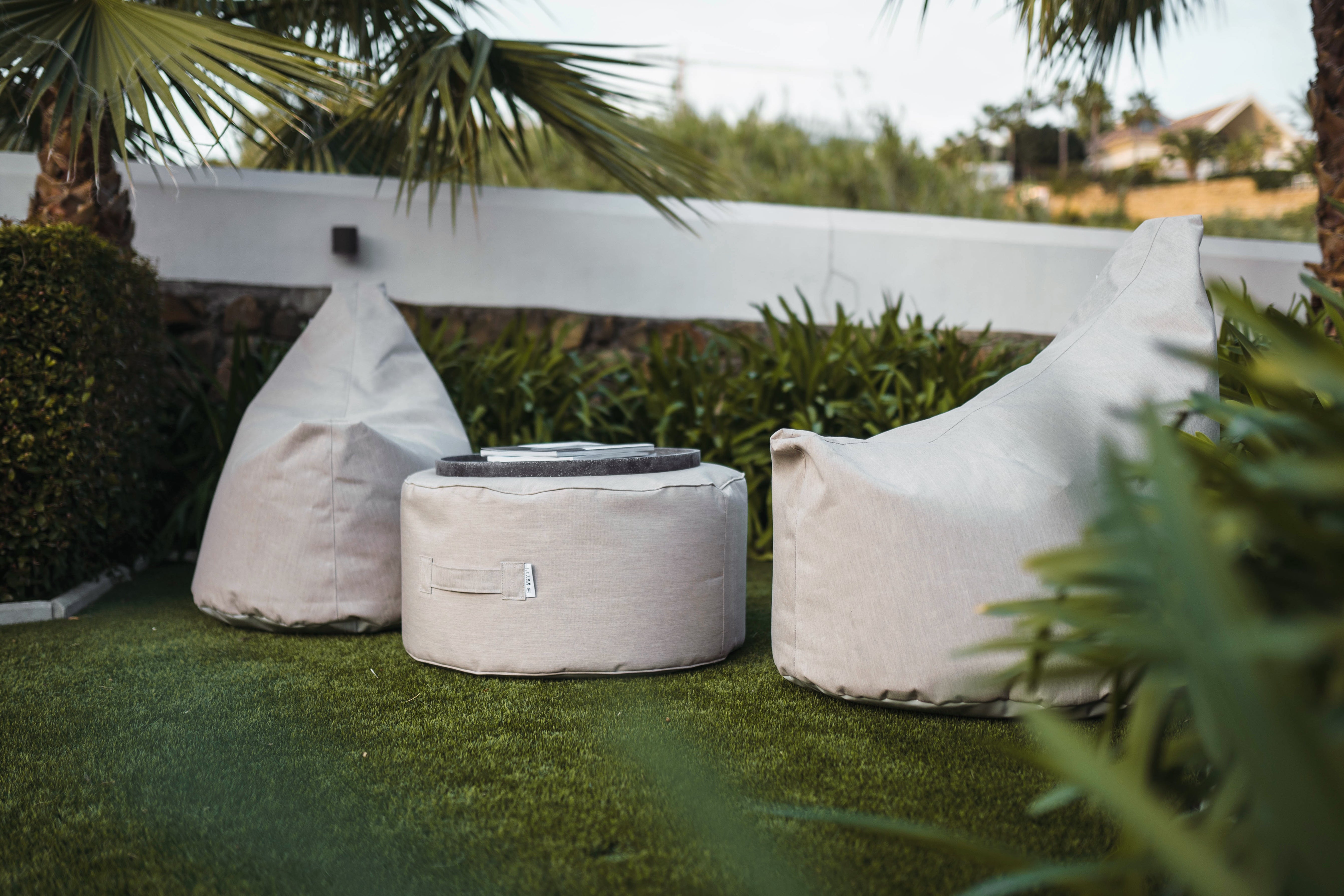 Trimm Copenhagen Outdoor Beanbag Weekend Chair Set-Beaumonde