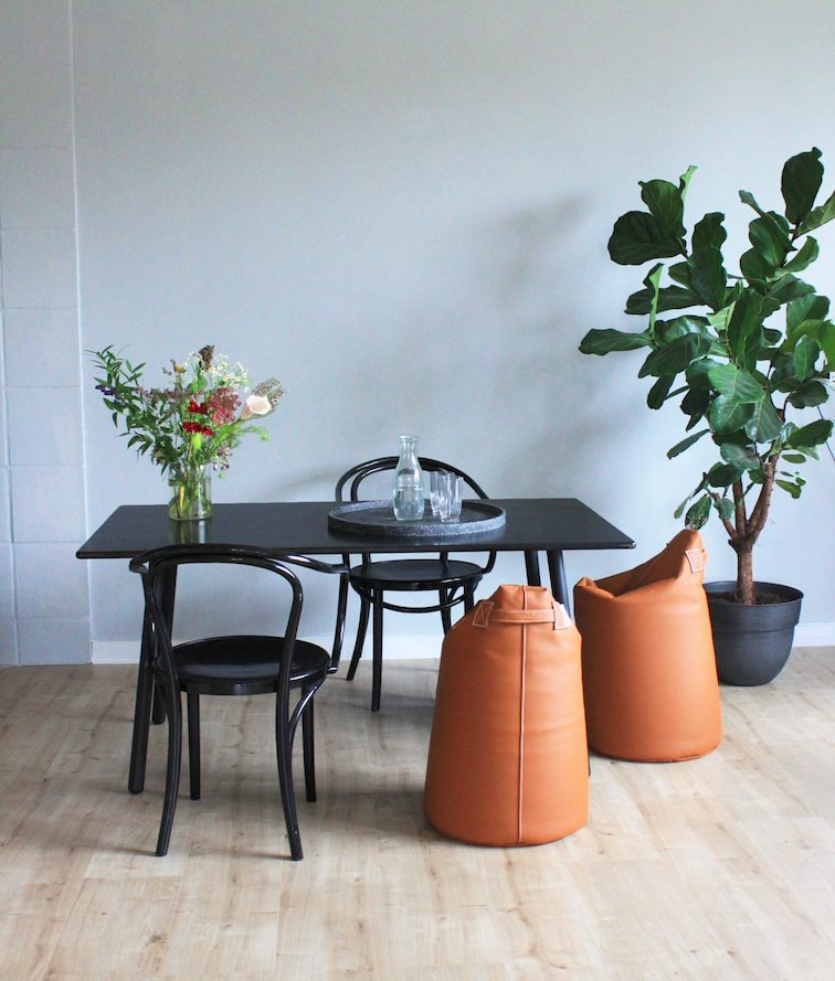 Trimm Copenhagen Satellite 68 Leather Stool-Beaumonde