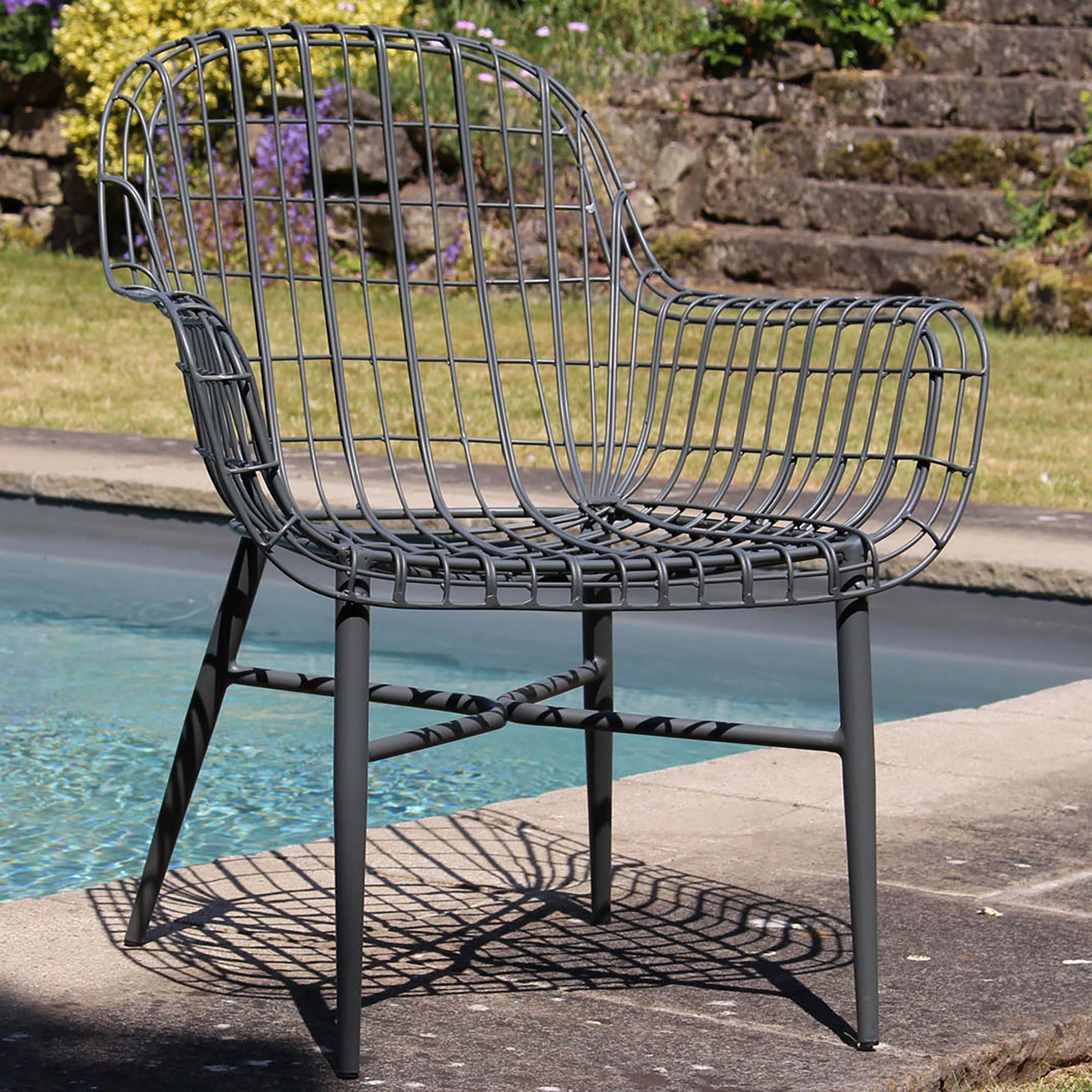 PR Home Tunis Armchair – Graphite