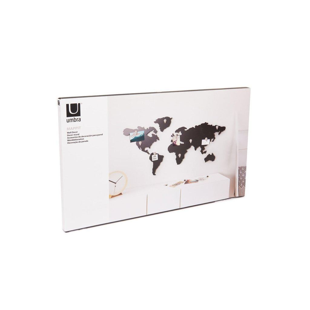 Umbra Mappit Titanium Wall Decor-Beaumonde