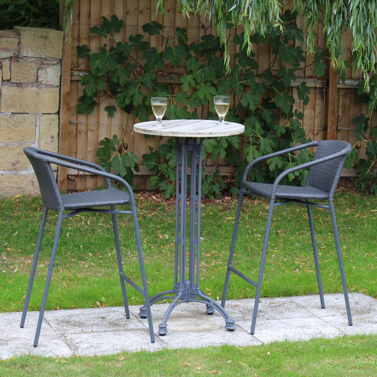 PR Home Valencia Outdoor Bar Stool With Arms